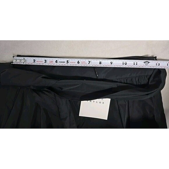 Tanya Taylor Nikiya Shorts Black Satin Women’s Size 00 NWT - Picture 9 of 10